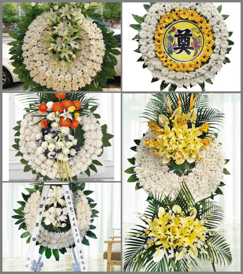 山东青岛胶州市九龙镇菩萨庙村花圈速递
